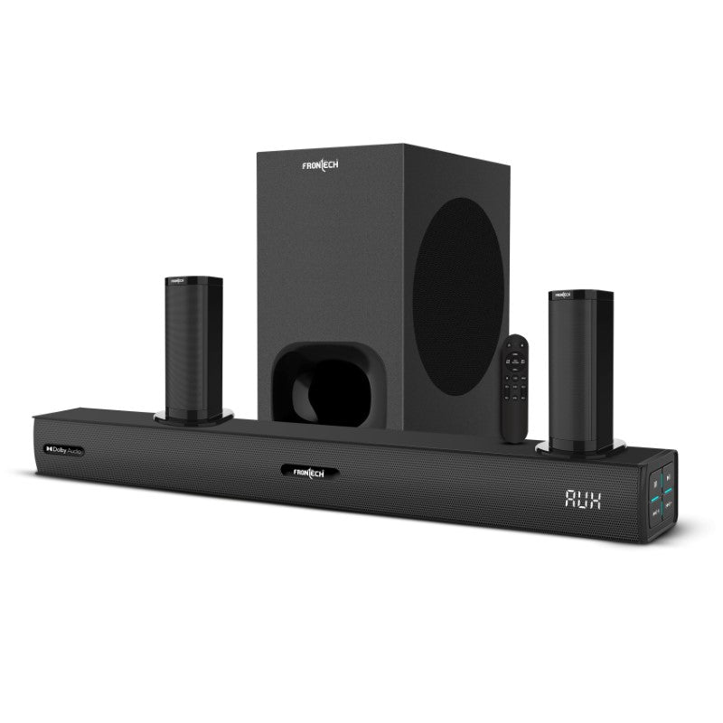 Frontech Arena 300W Dolby Digital Soundbar | Wired Subwoofer, 5.1 Channel (SW-0261) Frontech Arena 300W Dolby Digital Soundbar | Wired Subwoofer, 5.1 Channel (SW-0261)